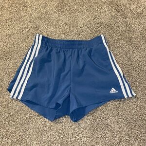 blue adidas shorts